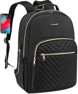 LOVEVOOK Quilted Laptop Backpack || Backpackbin.com