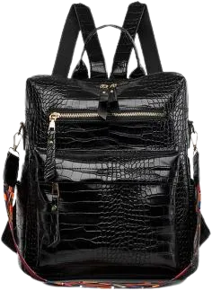 PU Leather Casual Daypack Travel Bag || Backpackbin.com
