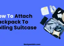 How to attach backpack to rolling suitcase || Backpackbin.com