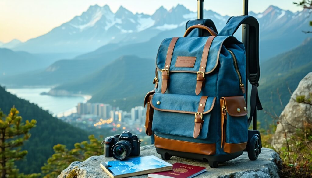 travel backpack with wheels || Backpackbin.com