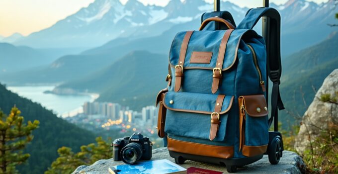 travel backpack with wheels || Backpackbin.com