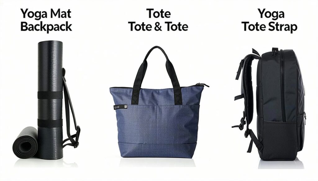 yoga mat backpack vs tote vs strap: pros and cons || Backpackbin.com