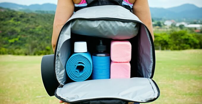 How To Fit a Bulky Yoga Mat and Accessories into a Backpack