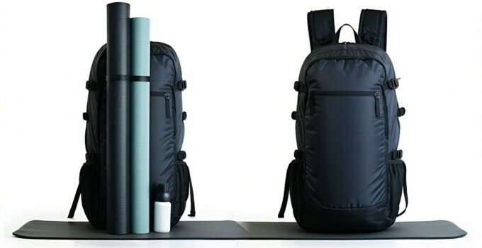benefits of vertical vs horizontal yoga mat storage in backpacks || Backpackbin.com