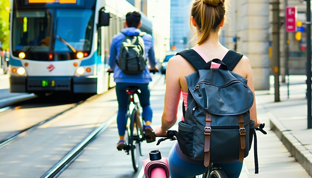 yoga backpacks for cycling & public transit || Backpackbin.com