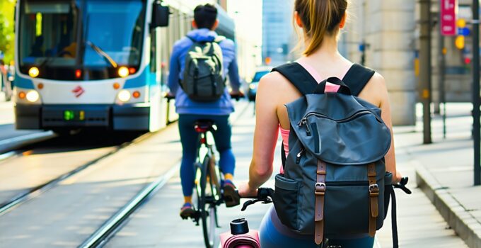 yoga backpacks for cycling & public transit || Backpackbin.com