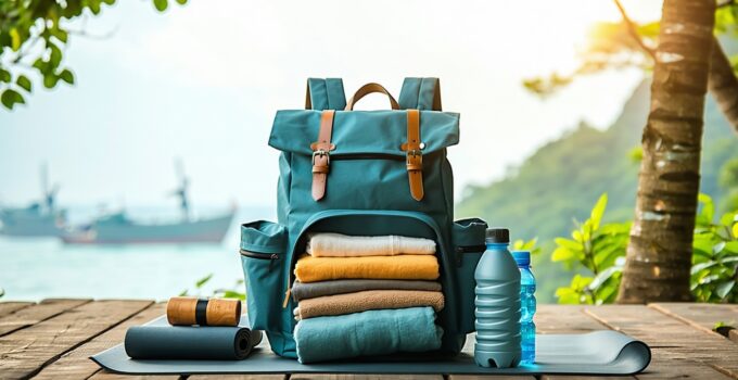 yoga backpack packing tips for travel and retreats || Backpackbin.com