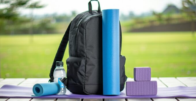how to convert a regular backpack into a yoga mat holder || Backpackbin.com