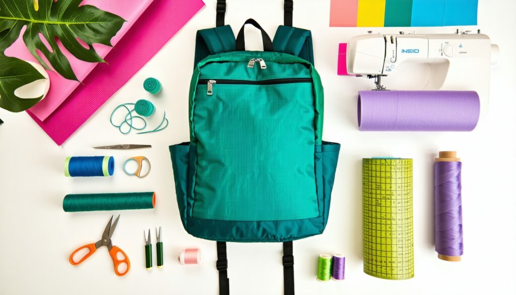 how to sew your own custom yoga bag with mat compartment || Backpackbin.com