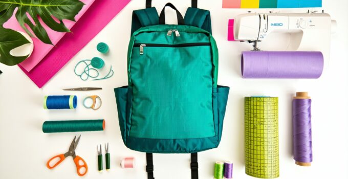how to sew your own custom yoga bag with mat compartment || Backpackbin.com