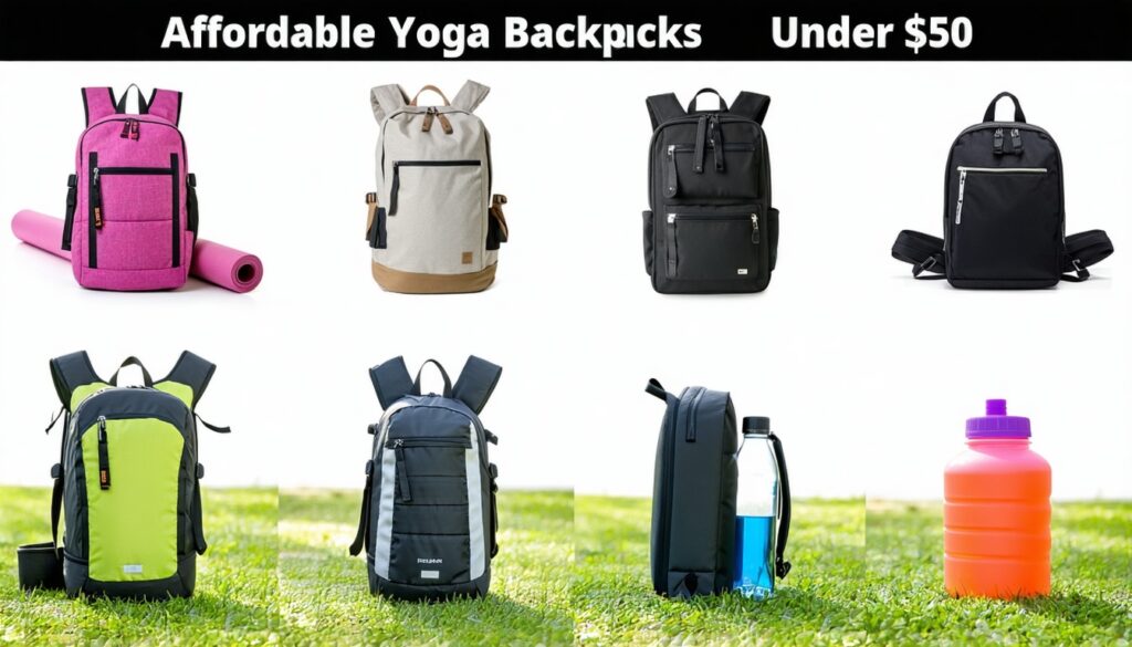 affordable yoga backpacks under $50 that last || Backpackbin.com