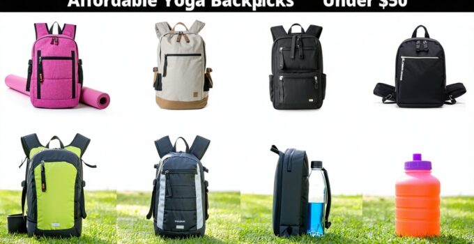 affordable yoga backpacks under $50 that last || Backpackbin.com