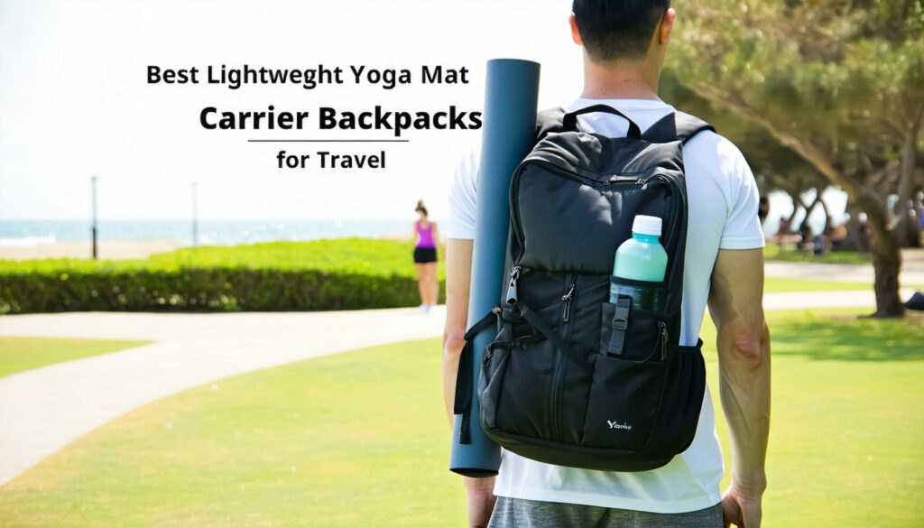 best lightweight yoga mat carrier backpacks for travel || Backpackbin.com