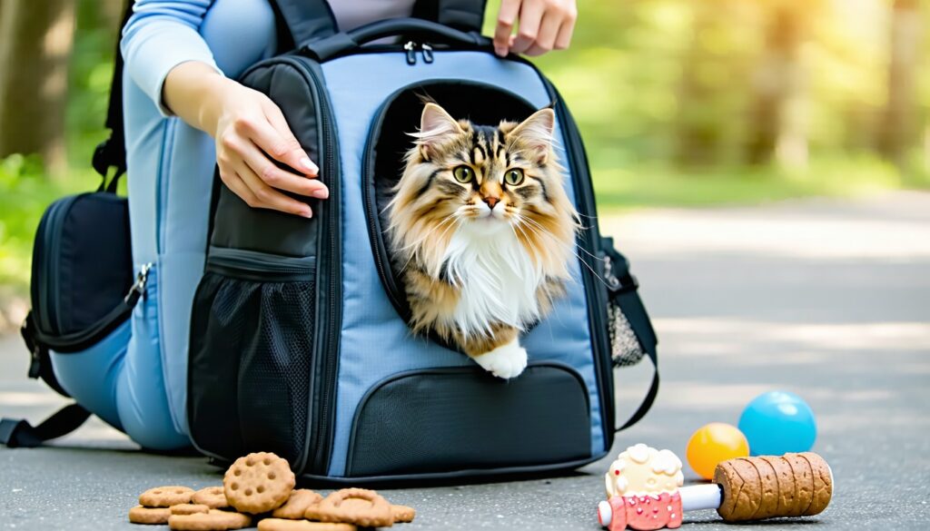 how to train your cat or dog to use a backpack carrier || Backpackbin.com