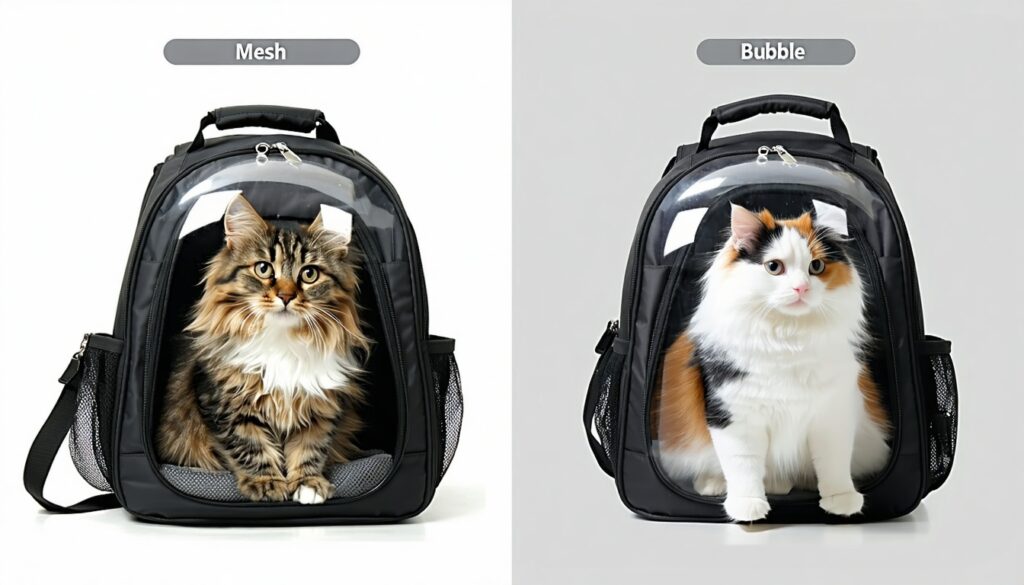 mesh vs transparent bubble carriers: which is better? || Backpackbin.com
