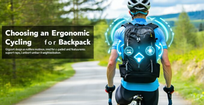 how to choose an ergonomic cycling backpack for comfort and posture || Backpackbin.com