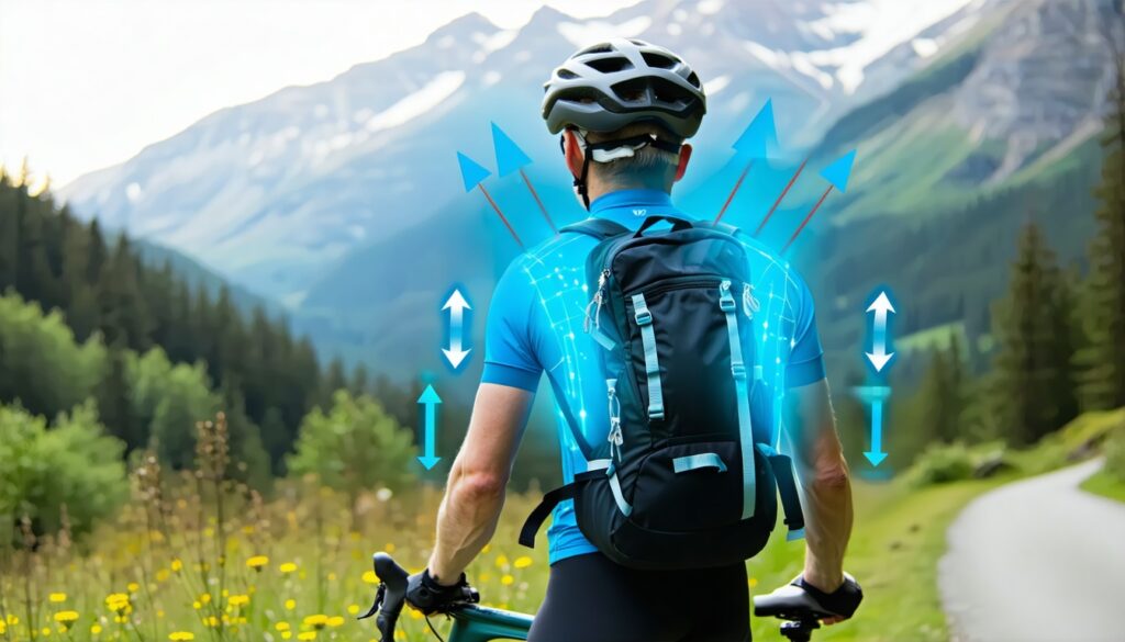 how sternum and waist straps improve stability on the bike || Backpackbin.com