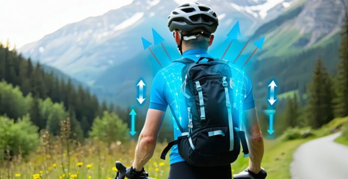 how sternum and waist straps improve stability on the bike || Backpackbin.com