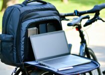 how to fit a laptop safely in a bike backpack || Backpackbin.com