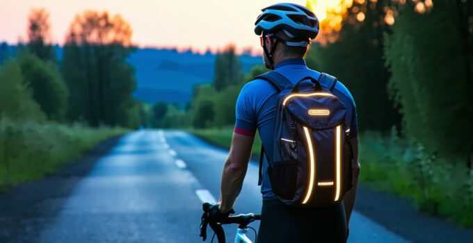 reflective features that improve cycling visibility || Backpackbin.com