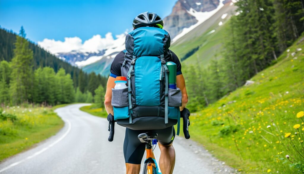 using a cycling backpack for bikepacking weekend trips || Backpackbin.com