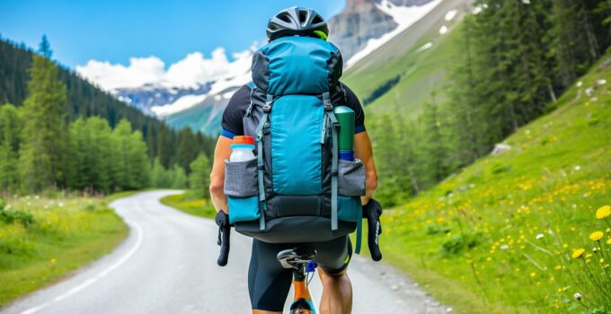 using a cycling backpack for bikepacking weekend trips || Backpackbin.com