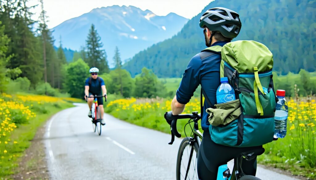 why backpacks with cargo nets are useful for cyclists || Backpackbin.com