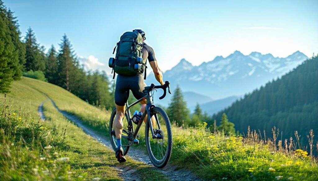 how to train with extra weight in a cycling backpack || Backpackbin.com