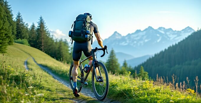how to train with extra weight in a cycling backpack || Backpackbin.com