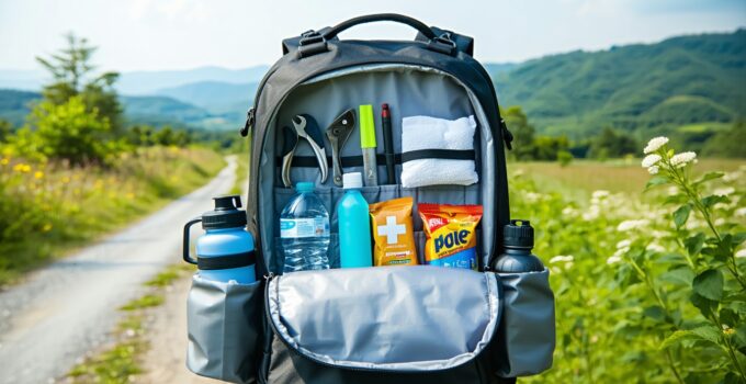 how to pack tools snacks and gear in a bike backpack || Backpackbin.com