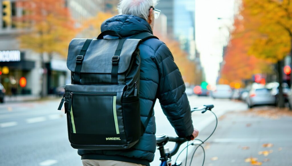 what seniors or city riders need in a commuter cycling backpack || Backpackbin.com