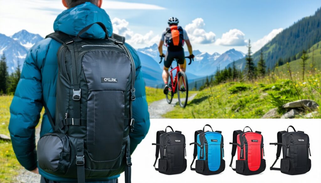 cycling backpacks with chest & waist straps for extra support || Backpackbin.com