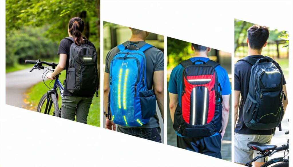 best cycling backpacks with reflective strips under $75 || Backpackbin.com
