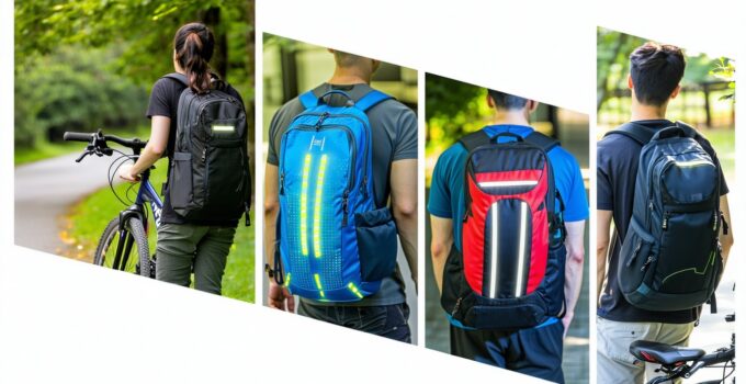 best cycling backpacks with reflective strips under $75 || Backpackbin.com