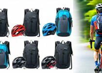 top cycling backpacks with helmet storage hooks or nets || Backpackbin.com