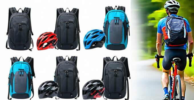 top cycling backpacks with helmet storage hooks or nets || Backpackbin.com