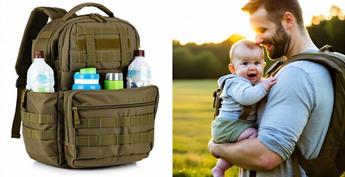 why tactical/military-style diaper backpacks appeal to dads || Backpackbin.com