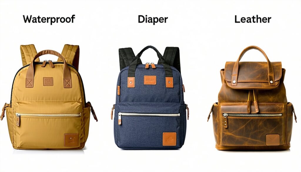 waterproof vs canvas vs leather: which material should dads choose? || Backpackbin.com