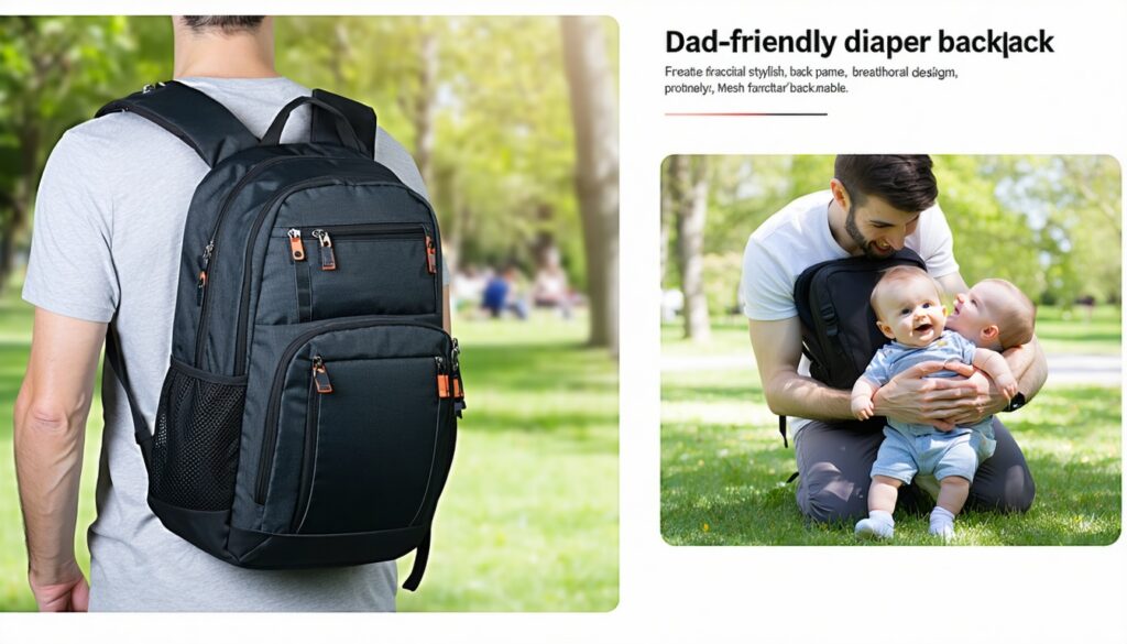 breathable design: why mesh back panels matter for dad backpacks || Backpackbin.com