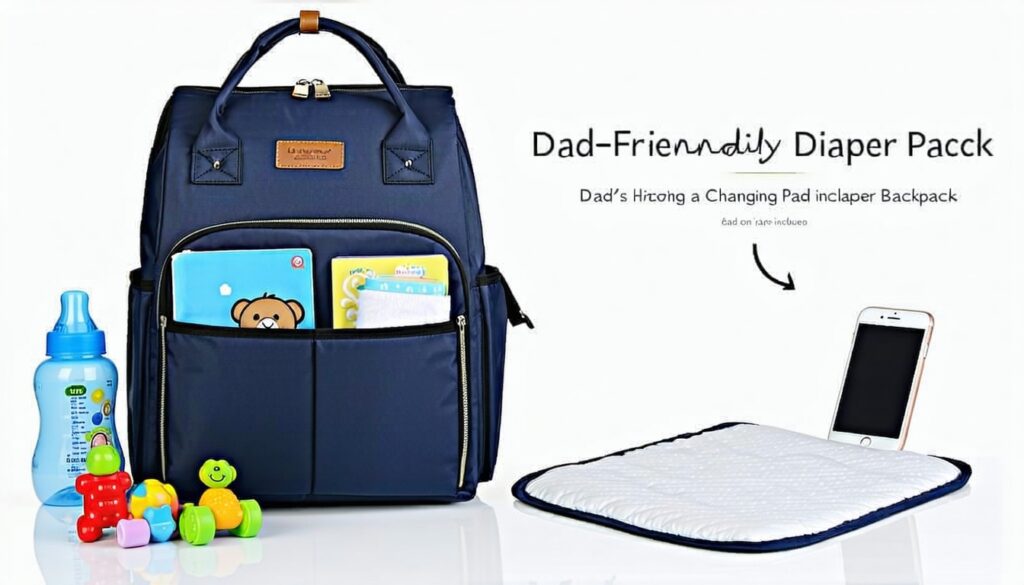 is a changing pad included? why that matters for dads || Backpackbin.com