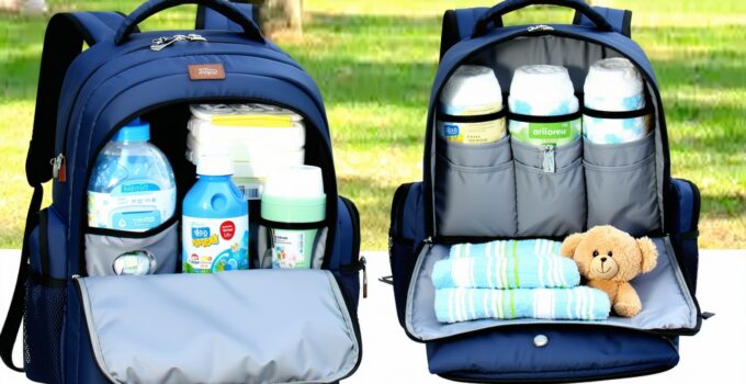 how to pack a diaper backpack efficiently for a full day out || Backpackbin.com