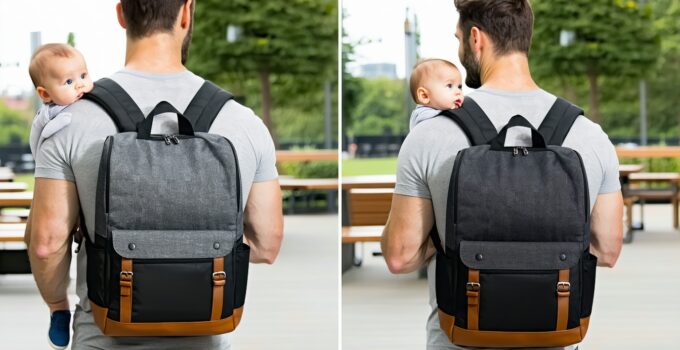 how to balance style and practicality in a diaper backpack for dads || Backpackbin.com
