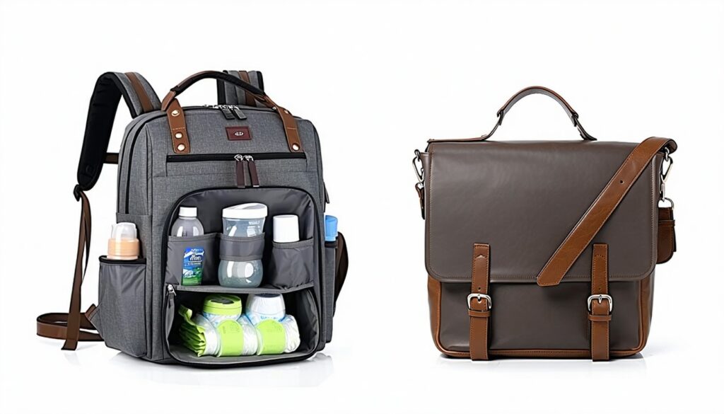 backpack vs messenger bag: which diaper bag style suits dads best? || Backpackbin.com
