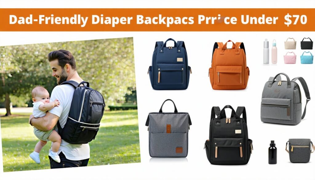 best budget-friendly diaper backpacks for fathers under $70 || Backpackbin.com