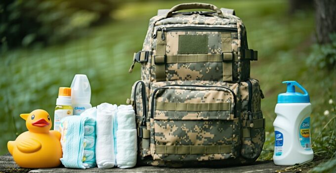 tactical/military diaper backpacks dad will love || Backpackbin.com