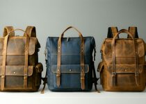 stylish leather or vegan diaper backpacks for dads || Backpackbin.com