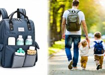 expandable dad diaper backpacks for travel & multiple kids || Backpackbin.com