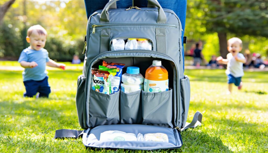 high-capacity dad diaper backpacks that can fit two kids’ gear || Backpackbin.com