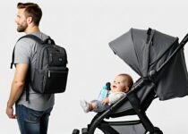 dad diaper backpacks with stroller strap attachments included || Backpackbin.com