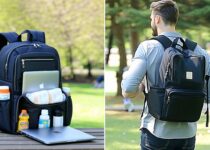 premium dad diaper backpacks with laptop compartments || Backpackbin.com
